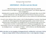 Greifswald 30 Jahre nach der Wende